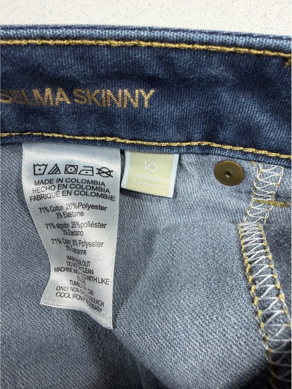 Michael Kors Selma Skinny Jeans Womens Size 10 30 Inseam Dark Wash Stretch